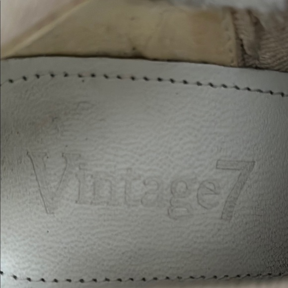 VINTAGE7 White Leather Silver Studded Cowboy Ankle Boots, Size 8 - Picture 2 of 12